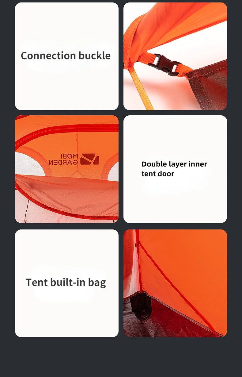 Cheap Goat Tents Mobi Garden Nature Hike Camping Tent Outdoor Light Riding Ultra light Professional Portable Lightweight Tent One Room One Hall   